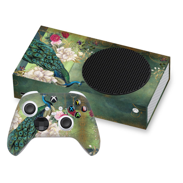 Jena DellaGrottaglia Animals Peacock Vinyl Sticker Skin Decal Cover for Microsoft Series S Console & Controller