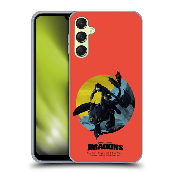 How To Train Your Dragon II Hiccup And Toothless Duo Soft Gel Case for Samsung Galaxy A24 4G / Galaxy M34 5G