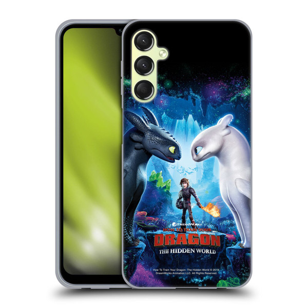How To Train Your Dragon III The Hidden World Hiccup, Toothless & Light Fury Soft Gel Case for Samsung Galaxy A24 4G / Galaxy M34 5G