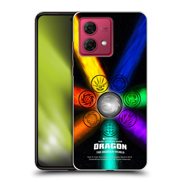 How To Train Your Dragon III Icon Art Group Light Soft Gel Case for Motorola Moto G84 5G