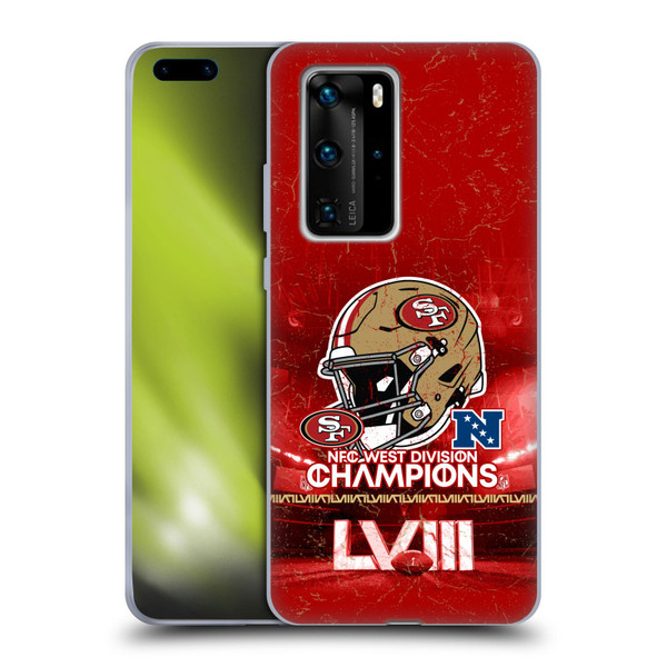 NFL 2024 Division Champions NFC Helmet 49ers Soft Gel Case for Huawei P40 Pro / P40 Pro Plus 5G