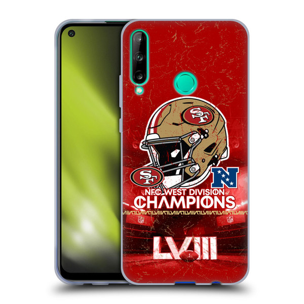 NFL 2024 Division Champions NFC Helmet 49ers Soft Gel Case for Huawei P40 lite E