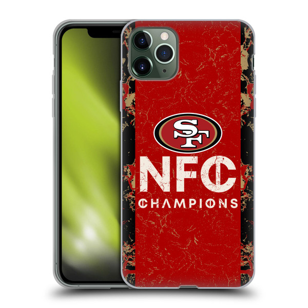 NFL 2024 Division Champions NFC Champ 49ers Soft Gel Case for Apple iPhone 11 Pro Max