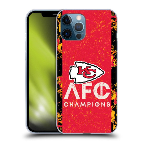 NFL 2024 Division Champions AFC Champ Chiefs Soft Gel Case for Apple iPhone 12 Pro Max