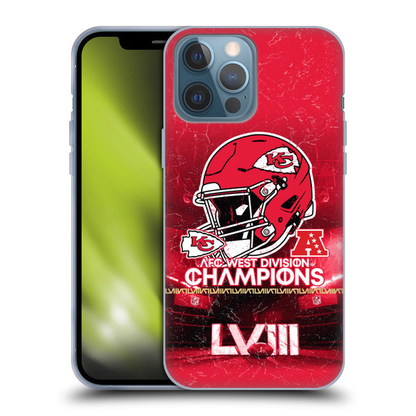 NFL 2024 Division Champions AFC Helmet Chiefs Soft Gel Case for Apple iPhone 13 Pro Max