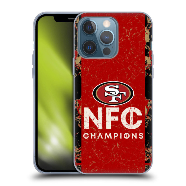 NFL 2024 Division Champions NFC Champ 49ers Soft Gel Case for Apple iPhone 13 Pro