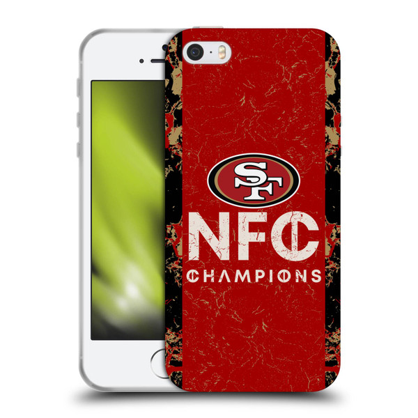 NFL 2024 Division Champions NFC Champ 49ers Soft Gel Case for Apple iPhone 5 / 5s / iPhone SE 2016
