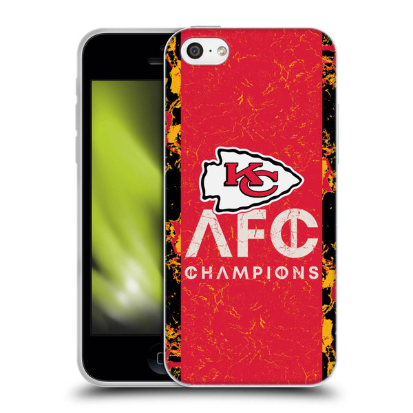 NFL 2024 Division Champions AFC Champ Chiefs Soft Gel Case for Apple iPhone 5c