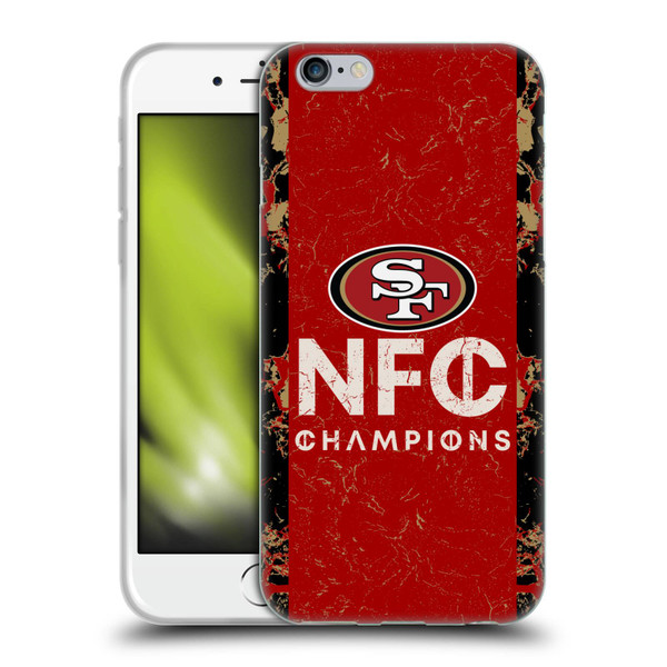 NFL 2024 Division Champions NFC Champ 49ers Soft Gel Case for Apple iPhone 6 / iPhone 6s