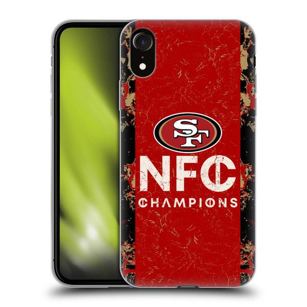 NFL 2024 Division Champions NFC Champ 49ers Soft Gel Case for Apple iPhone XR