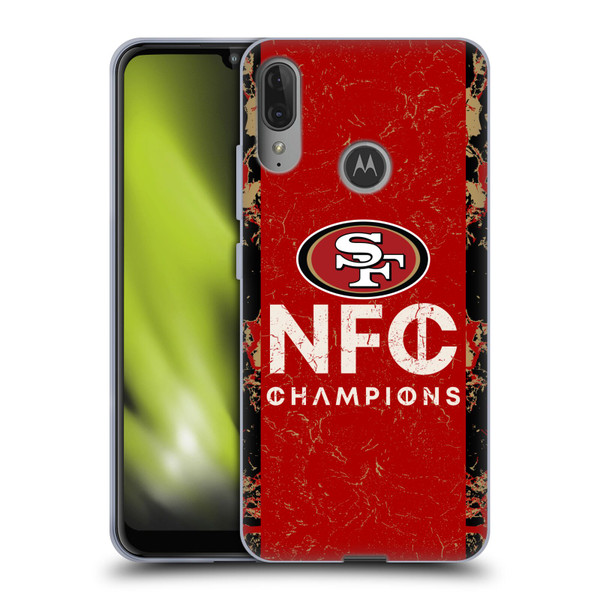 NFL 2024 Division Champions NFC Champ 49ers Soft Gel Case for Motorola Moto E6 Plus