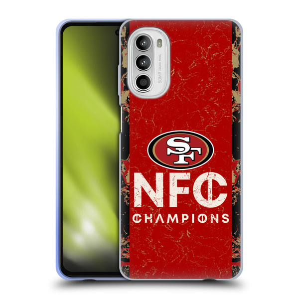 NFL 2024 Division Champions NFC Champ 49ers Soft Gel Case for Motorola Moto G52