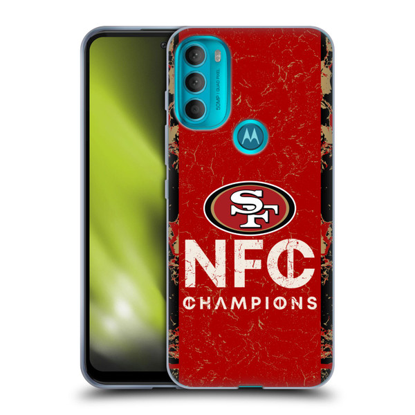NFL 2024 Division Champions NFC Champ 49ers Soft Gel Case for Motorola Moto G71 5G