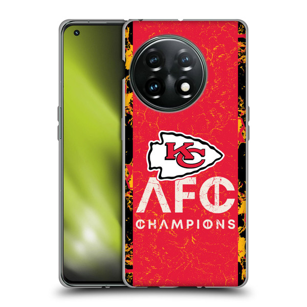 NFL 2024 Division Champions AFC Champ Chiefs Soft Gel Case for OnePlus 11 5G