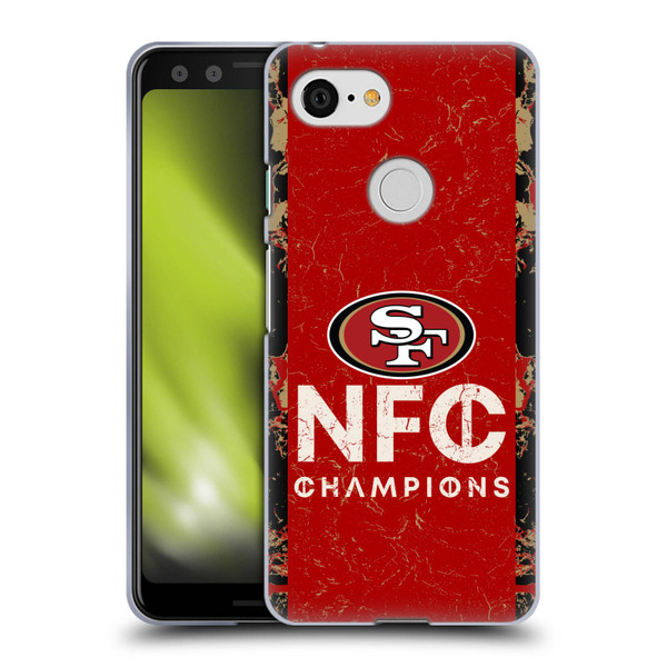 NFL 2024 Division Champions NFC Champ 49ers Soft Gel Case for Google Pixel 3
