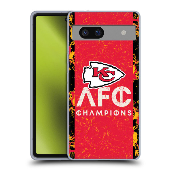 NFL 2024 Division Champions AFC Champ Chiefs Soft Gel Case for Google Pixel 7a