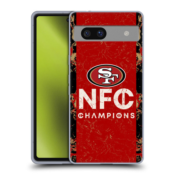 NFL 2024 Division Champions NFC Champ 49ers Soft Gel Case for Google Pixel 7a