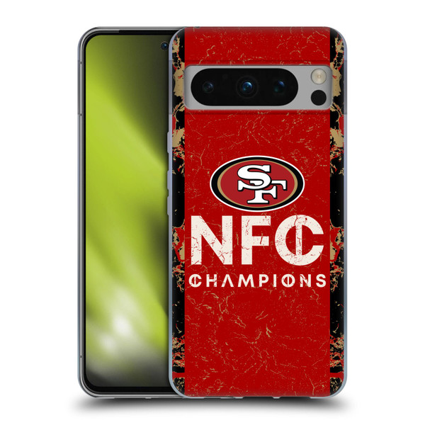 NFL 2024 Division Champions NFC Champ 49ers Soft Gel Case for Google Pixel 8 Pro