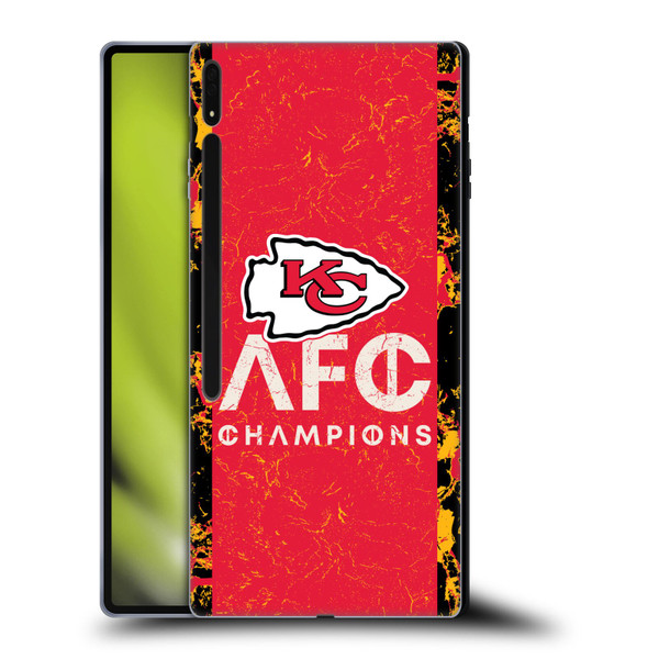 NFL 2024 Division Champions AFC Champ Chiefs Soft Gel Case for Samsung Galaxy Tab S8 Ultra