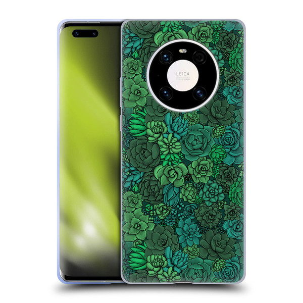 Katerina Kirilova Art Succulent Garden Soft Gel Case for Huawei Mate 40 Pro 5G