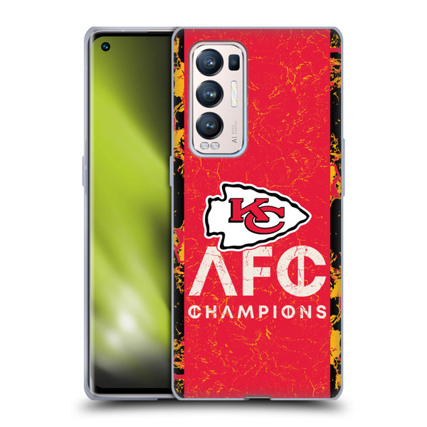 NFL 2024 Division Champions AFC Champ Chiefs Soft Gel Case for OPPO Find X3 Neo / Reno5 Pro+ 5G