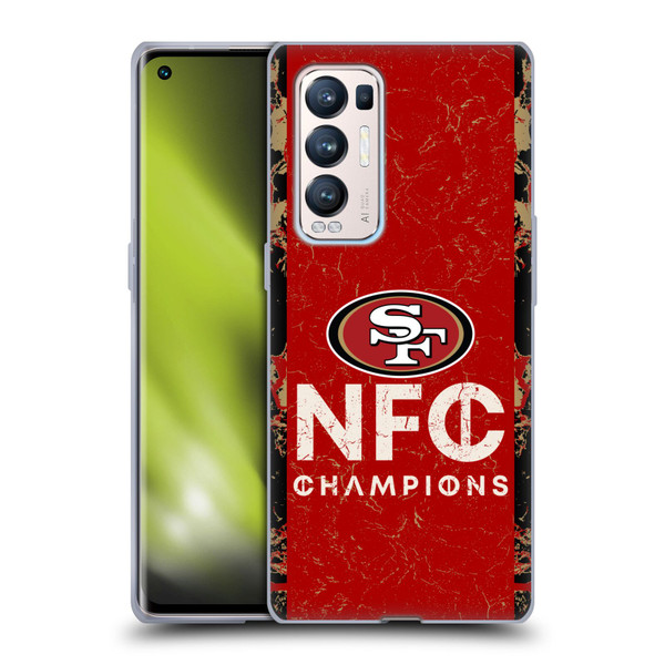 NFL 2024 Division Champions NFC Champ 49ers Soft Gel Case for OPPO Find X3 Neo / Reno5 Pro+ 5G