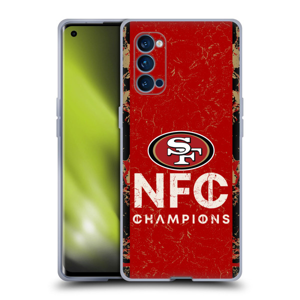 NFL 2024 Division Champions NFC Champ 49ers Soft Gel Case for OPPO Reno 4 Pro 5G