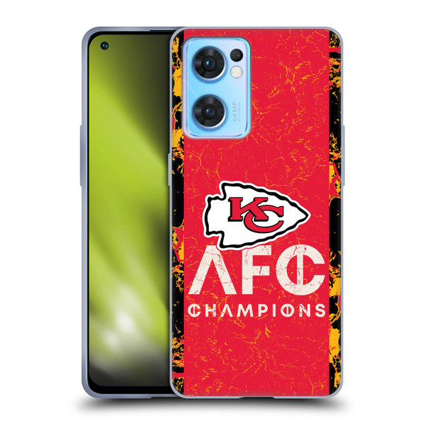NFL 2024 Division Champions AFC Champ Chiefs Soft Gel Case for OPPO Reno7 5G / Find X5 Lite