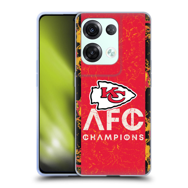 NFL 2024 Division Champions AFC Champ Chiefs Soft Gel Case for OPPO Reno8 Pro