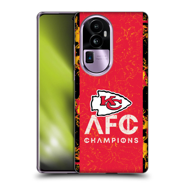 NFL 2024 Division Champions AFC Champ Chiefs Soft Gel Case for OPPO Reno10 Pro+