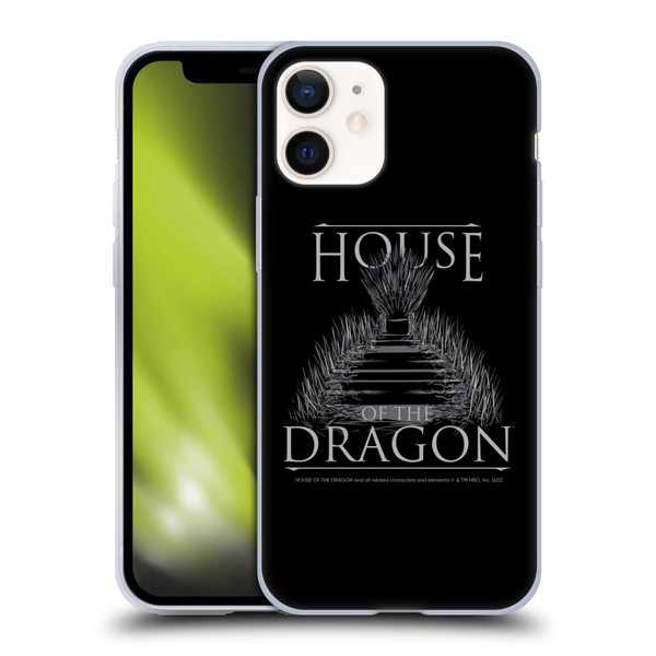 House Of The Dragon: Television Series Graphics Iron Throne Soft Gel Case for Apple iPhone 12 Mini