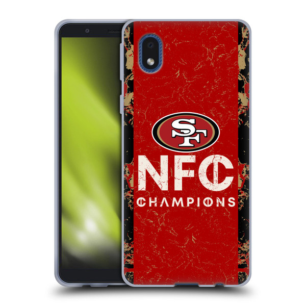 NFL 2024 Division Champions NFC Champ 49ers Soft Gel Case for Samsung Galaxy A01 Core (2020)