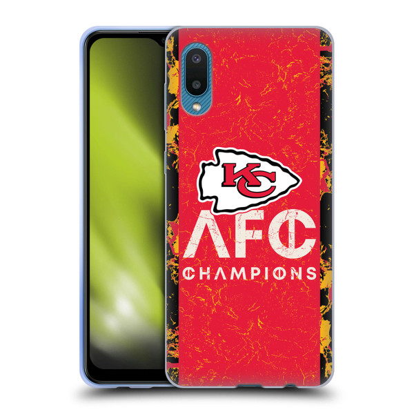 NFL 2024 Division Champions AFC Champ Chiefs Soft Gel Case for Samsung Galaxy A02/M02 (2021)