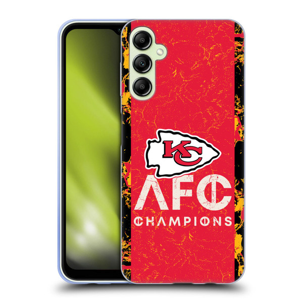 NFL 2024 Division Champions AFC Champ Chiefs Soft Gel Case for Samsung Galaxy A14 5G