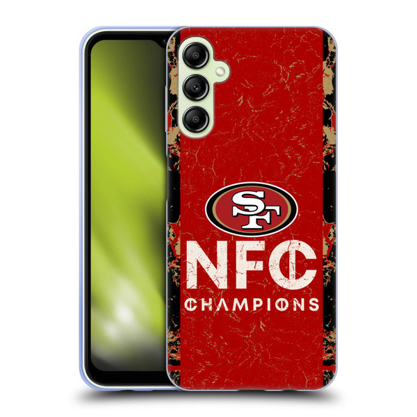 NFL 2024 Division Champions NFC Champ 49ers Soft Gel Case for Samsung Galaxy A14 5G