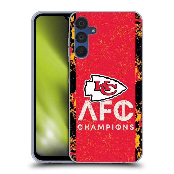 NFL 2024 Division Champions AFC Champ Chiefs Soft Gel Case for Samsung Galaxy A15
