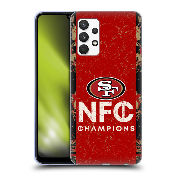 NFL 2024 Division Champions NFC Champ 49ers Soft Gel Case for Samsung Galaxy A32 (2021)