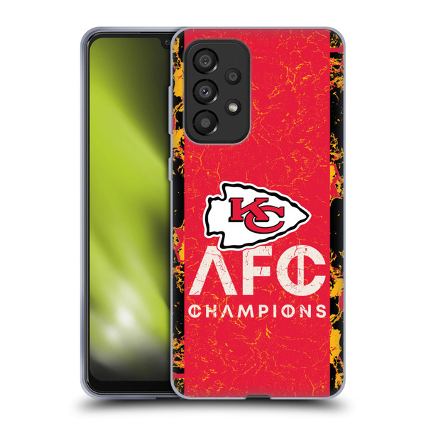NFL 2024 Division Champions AFC Champ Chiefs Soft Gel Case for Samsung Galaxy A33 5G (2022)