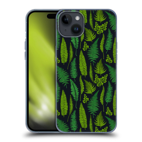 Katerina Kirilova Art Greens Soft Gel Case for Apple iPhone 15 Plus