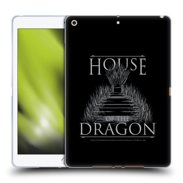 House Of The Dragon: Television Series Graphics Iron Throne Soft Gel Case for Apple iPad 10.2 2019/2020/2021