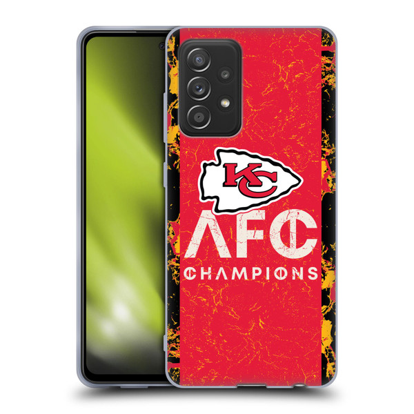 NFL 2024 Division Champions AFC Champ Chiefs Soft Gel Case for Samsung Galaxy A52 / A52s / 5G (2021)