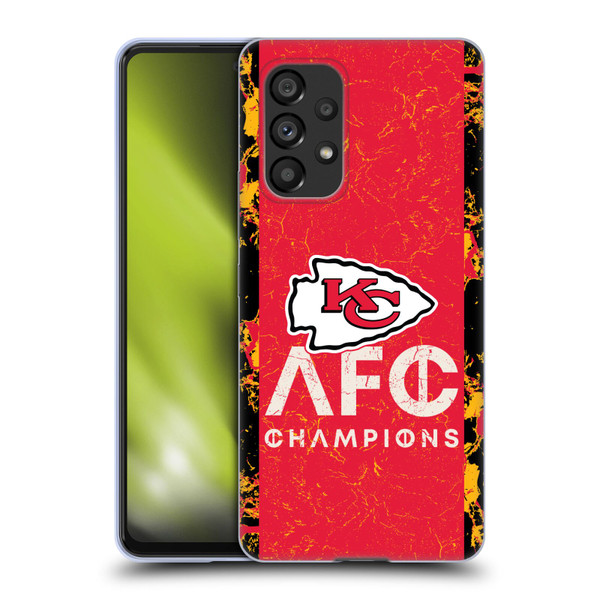 NFL 2024 Division Champions AFC Champ Chiefs Soft Gel Case for Samsung Galaxy A53 5G (2022)