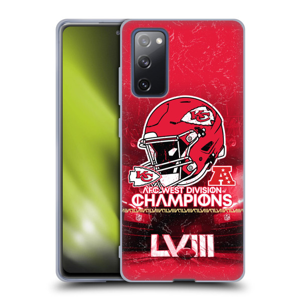 NFL 2024 Division Champions AFC Helmet Chiefs Soft Gel Case for Samsung Galaxy S20 FE / 5G