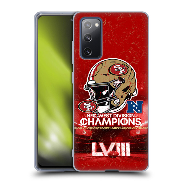 NFL 2024 Division Champions NFC Helmet 49ers Soft Gel Case for Samsung Galaxy S20 FE / 5G
