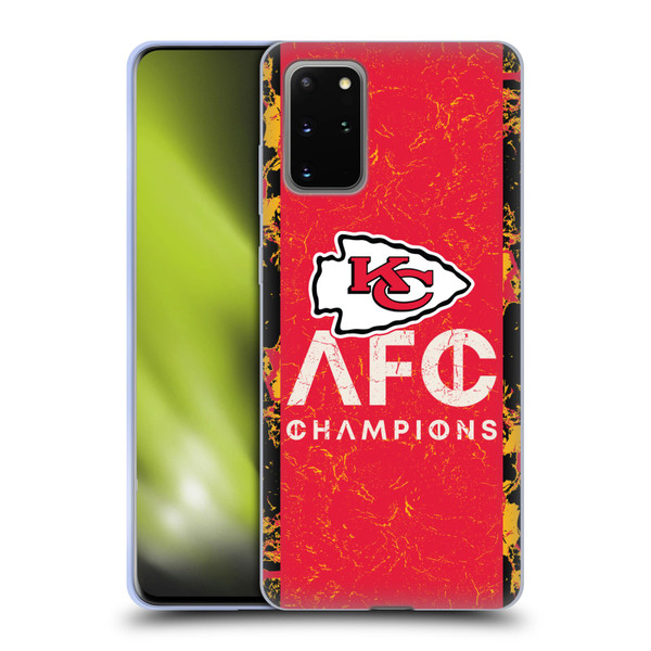 NFL 2024 Division Champions AFC Champ Chiefs Soft Gel Case for Samsung Galaxy S20+ / S20+ 5G