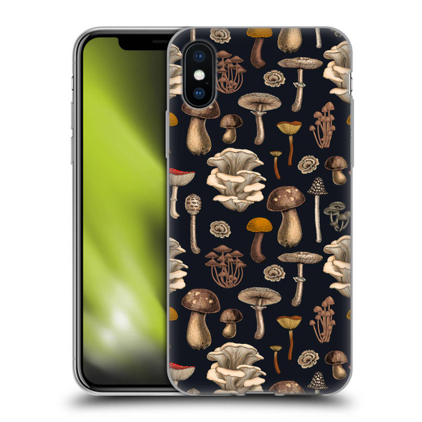 Katerina Kirilova Art Wild Mushrooms Soft Gel Case for Apple iPhone X / iPhone XS