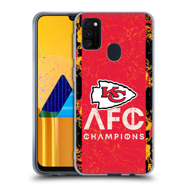 NFL 2024 Division Champions AFC Champ Chiefs Soft Gel Case for Samsung Galaxy M30s (2019)/M21 (2020)