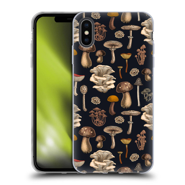 Katerina Kirilova Art Wild Mushrooms Soft Gel Case for Apple iPhone XS Max