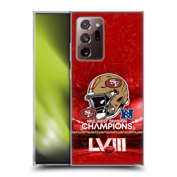 NFL 2024 Division Champions NFC Helmet 49ers Soft Gel Case for Samsung Galaxy Note20 Ultra / 5G