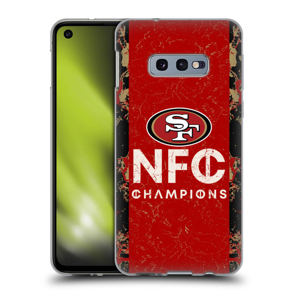 NFL 2024 Division Champions NFC Champ 49ers Soft Gel Case for Samsung Galaxy S10e